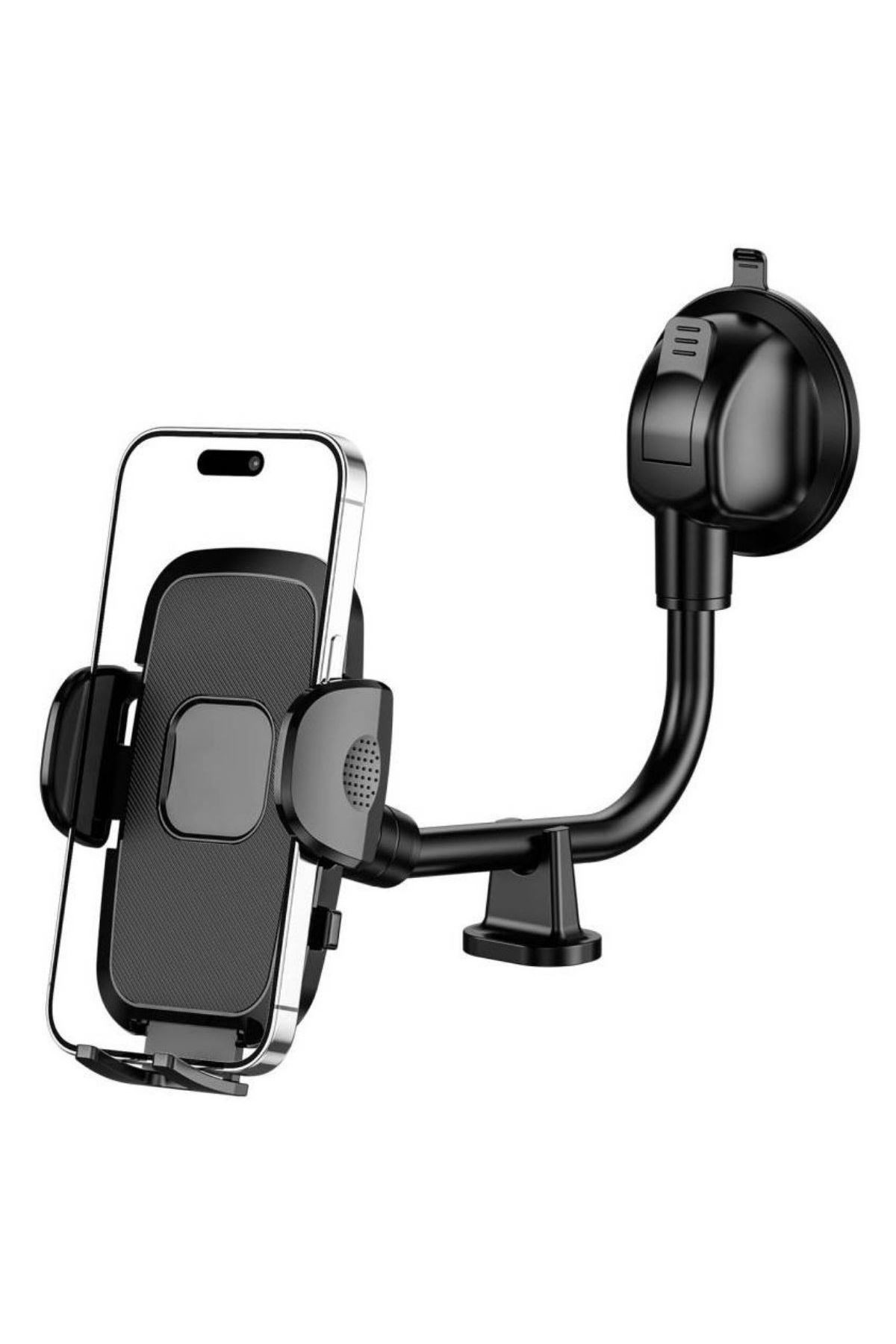 TBL Dekor® Ayarlanabilir Vakum Kilitli Cam Ve Torpidoya Takılabilen Telefon Tutucu