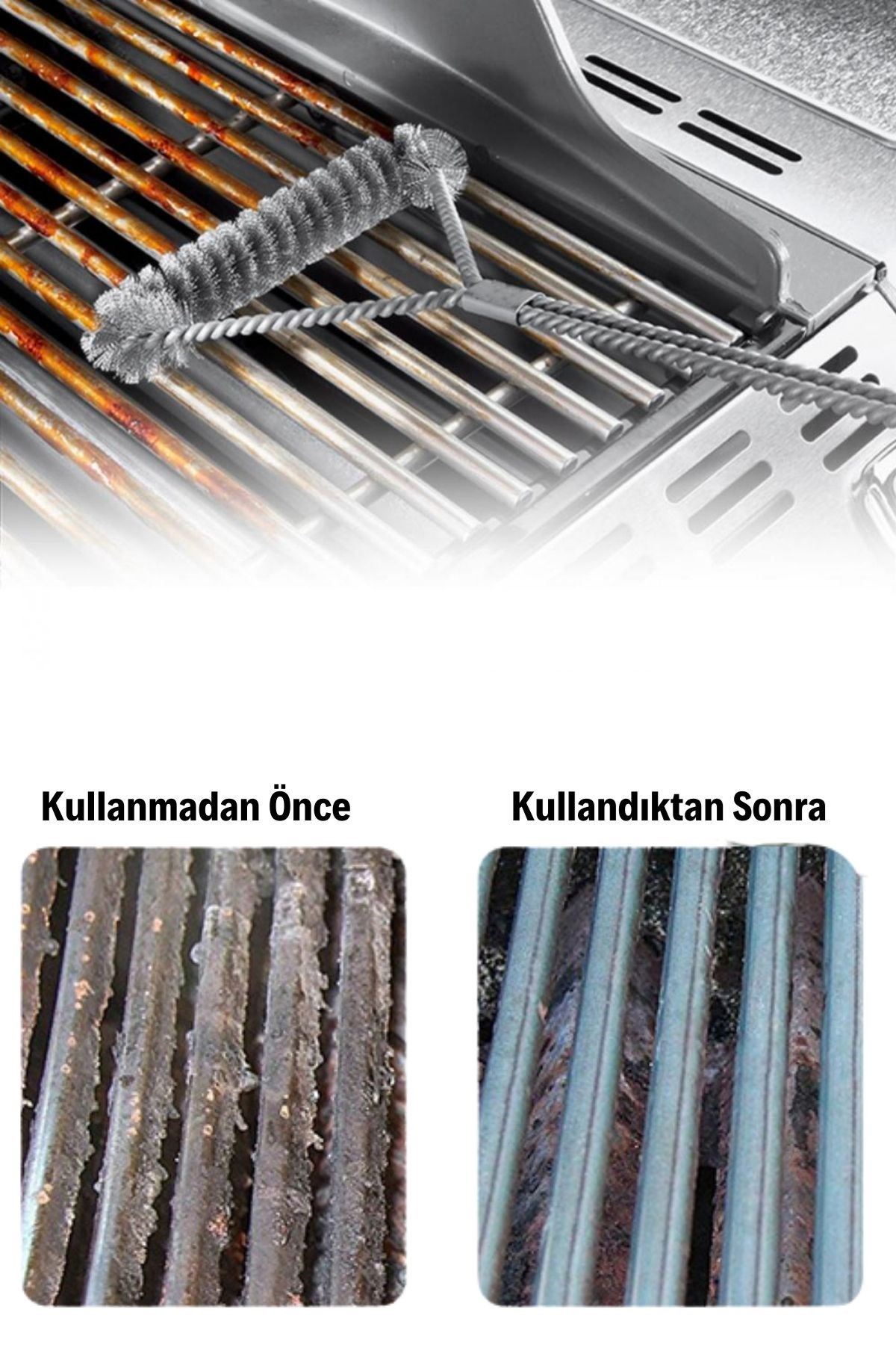 Izgara Tel Temizlik Fırçası