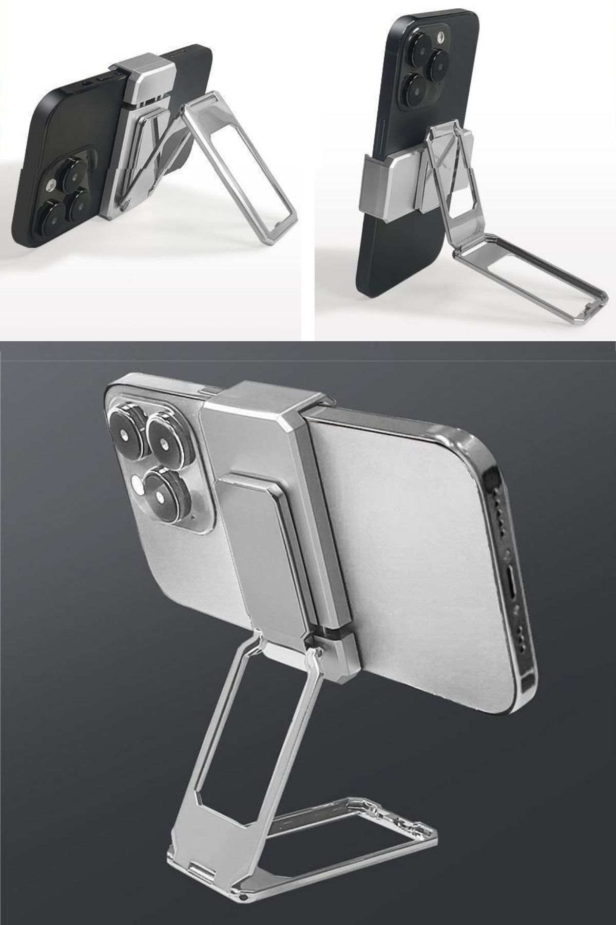 TBL Dekor®  360 derece Dönen Tüm Telefon Tipleri İle Uyumlu Metal Telefon Standı Braket