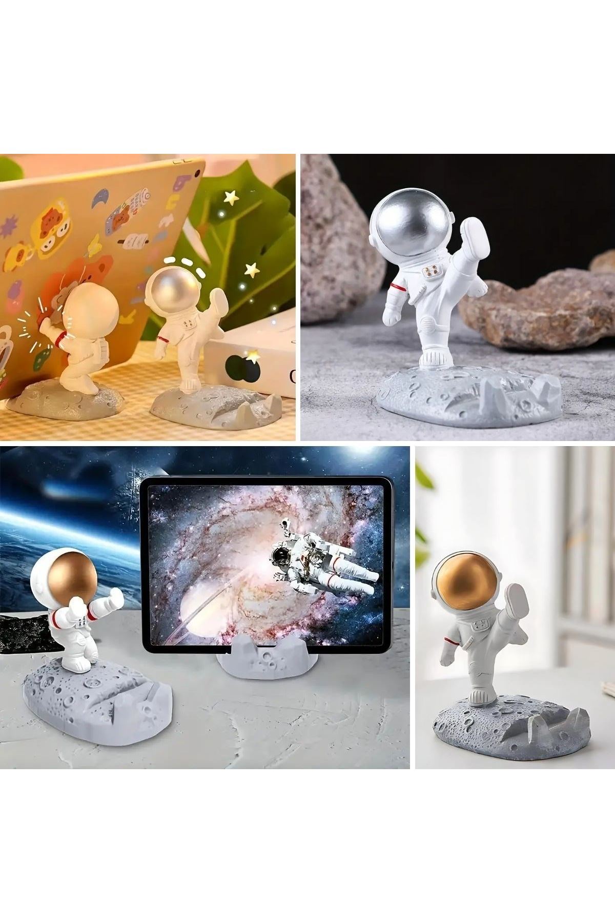TBL Dekor® Mini Astronot Model Telefon ve Tablet Tutucu Standı