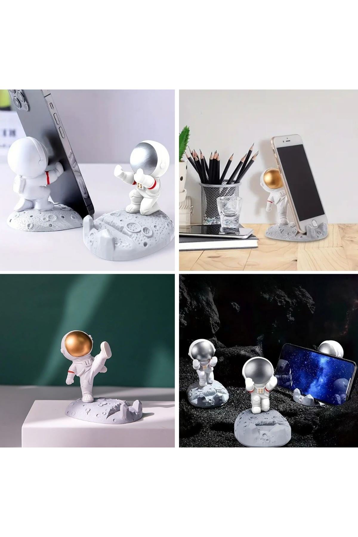 TBL Dekor® Mini Astronot Model Telefon ve Tablet Tutucu Standı