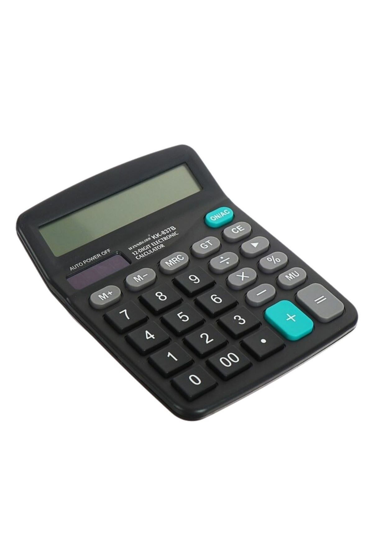TBL Dekor® Standart Fonksiyonlu 12 Haneli Geniş LCD Ekran,Pill Masaüstü Hesap Makinesi