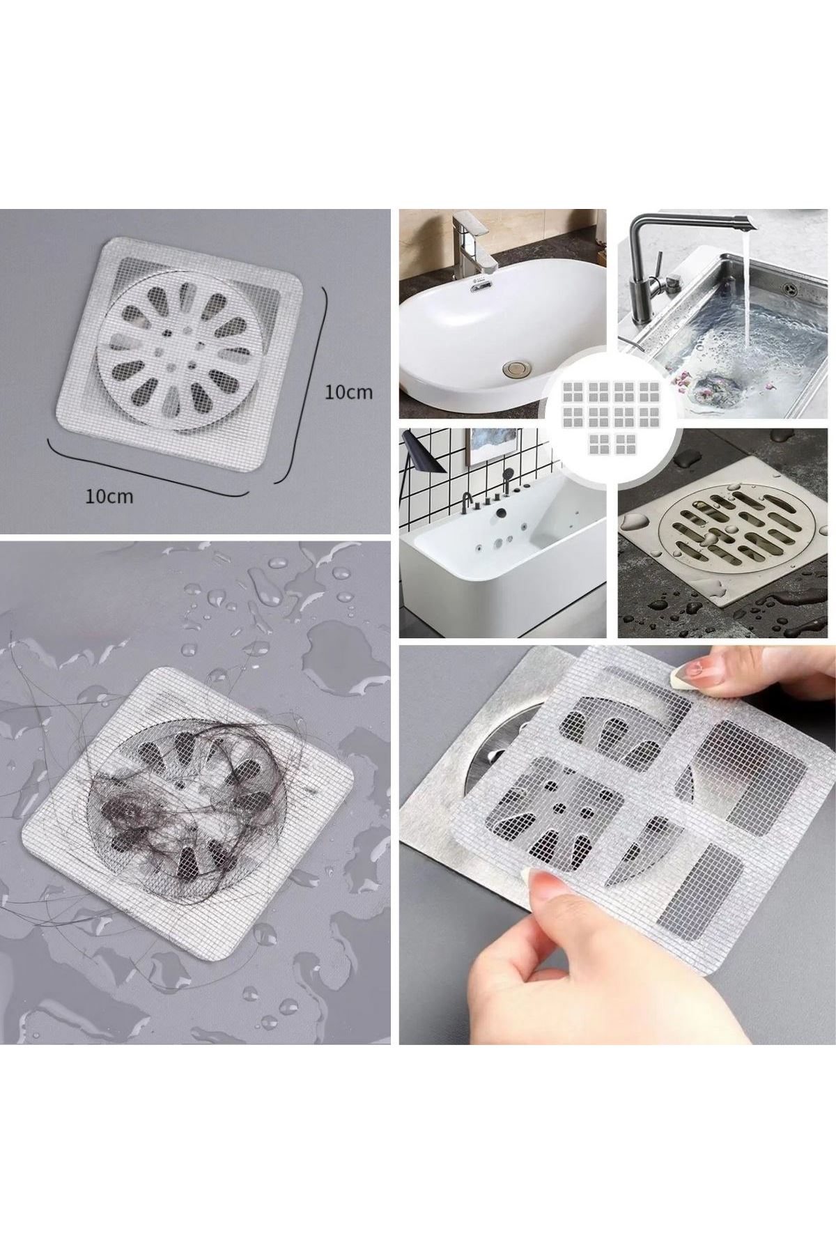 TBL Dekor® 10'lu Banyo ve Mutfak Lavabo Koku Önleyici ve Haşere Böcek Önleyici Gider Filtresi