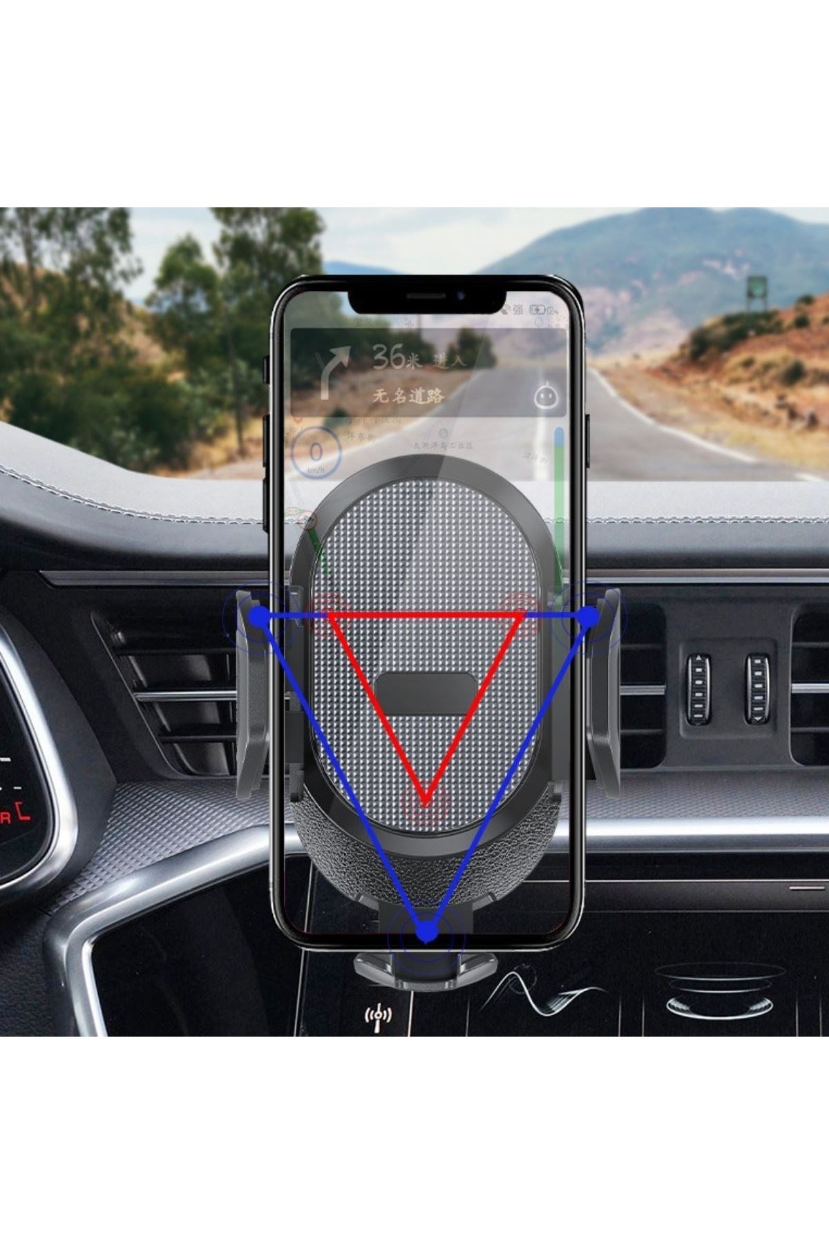 TBL Dekor® Güçlü Vantuzlu Araç İçi Konsol Üstü Telefon Tutucu Aparat