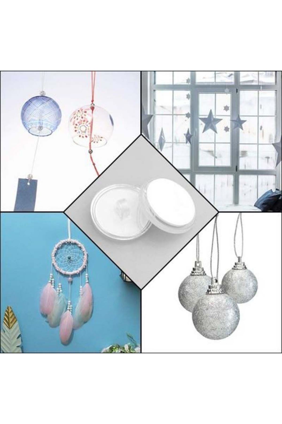 TBL Dekor® 20 Adet Şeffaf Yuvarlak 3 Cm Çaplı Güçlü Disk Yapışkanlar