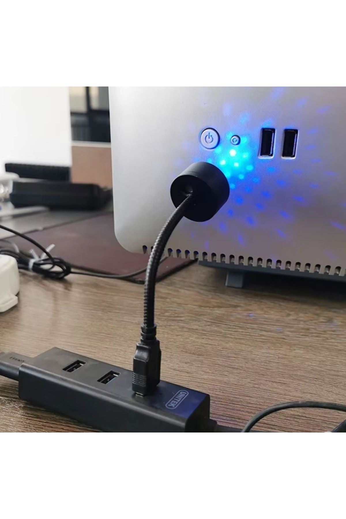 TBL Dekor® USB Sese Duyarlı 8 Farklı Mod Işıklı LED Atmosfer Işığı – Ambiyans Aydınlatması