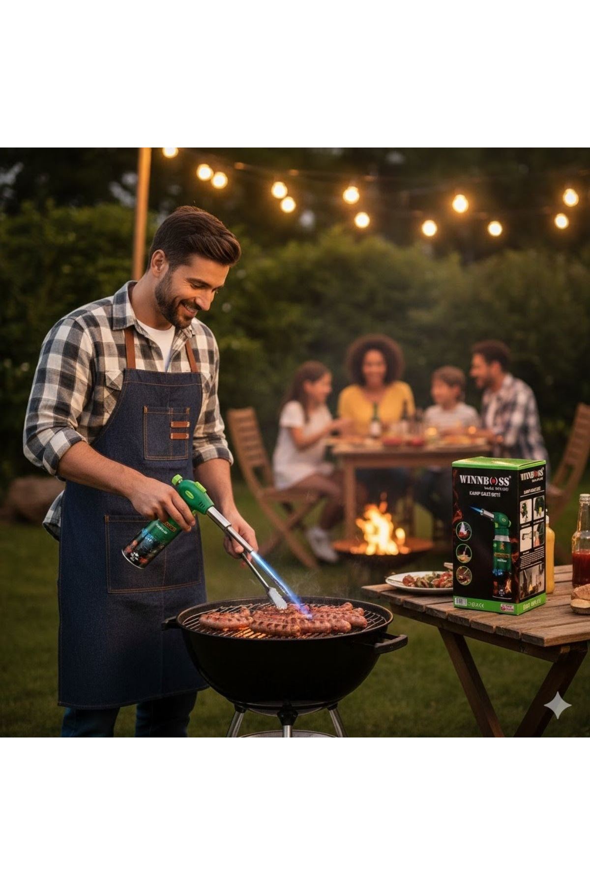 TBL Dekor® Outdoor Kamp, Piknik ve Tamir İşleri İçin Kamp Gazı Seti – Taşınabilir Pürmüz Alev Tabancası ve Yüksek Performanslı Gaz Kartuşu
