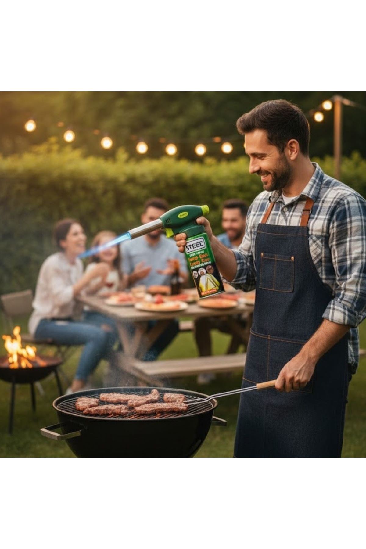 TBL Dekor® Outdoor Kamp, Piknik ve Tamir İşleri İçin Kamp Gazı Seti – Taşınabilir Pürmüz Alev Tabancası ve Yüksek Performanslı Gaz Kartuşu