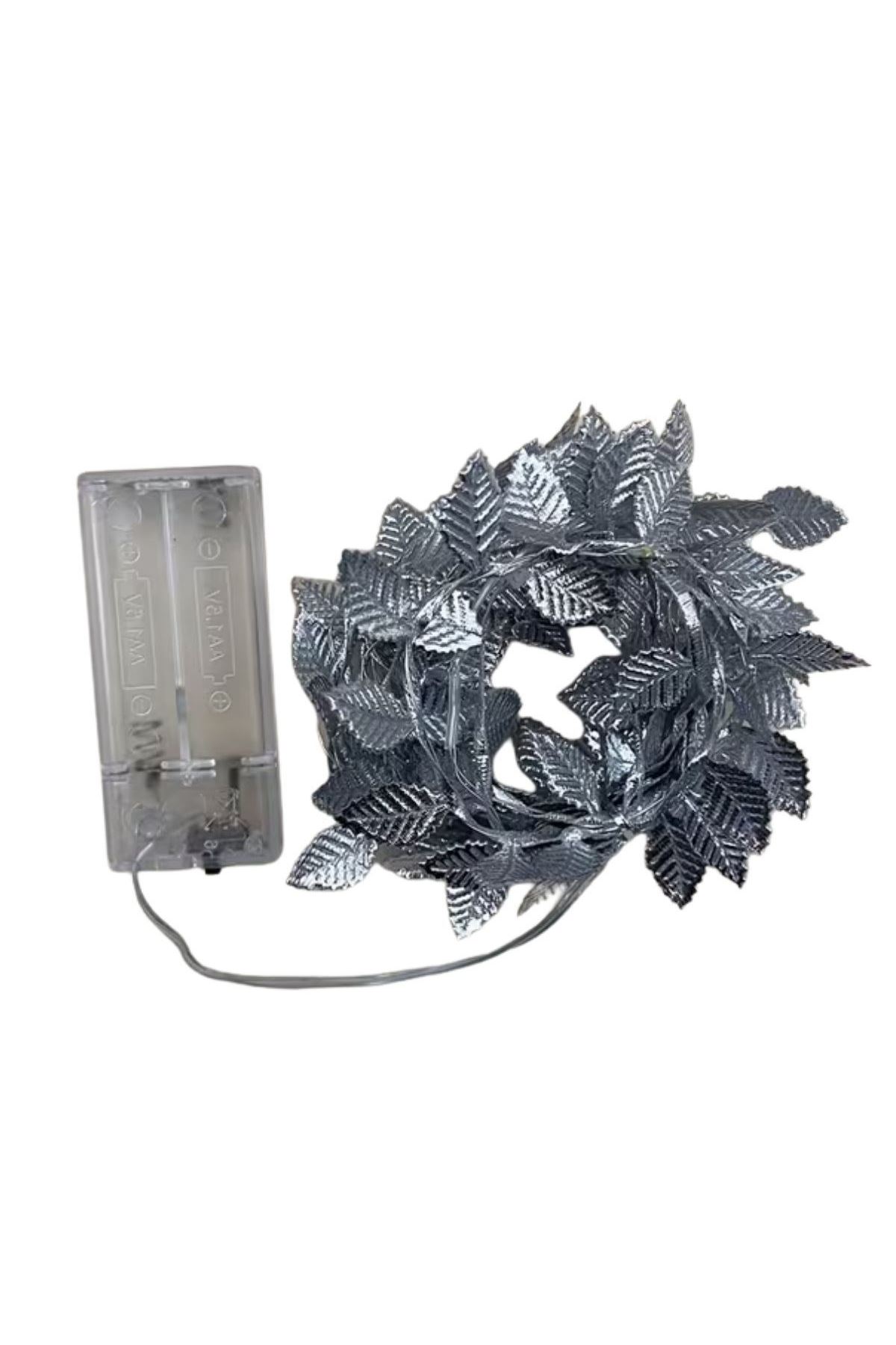 3 Metre Yaldızlı Gümüş LED Işık – Dekoratif Ortam ve Yılbaşı Aydınlatması
