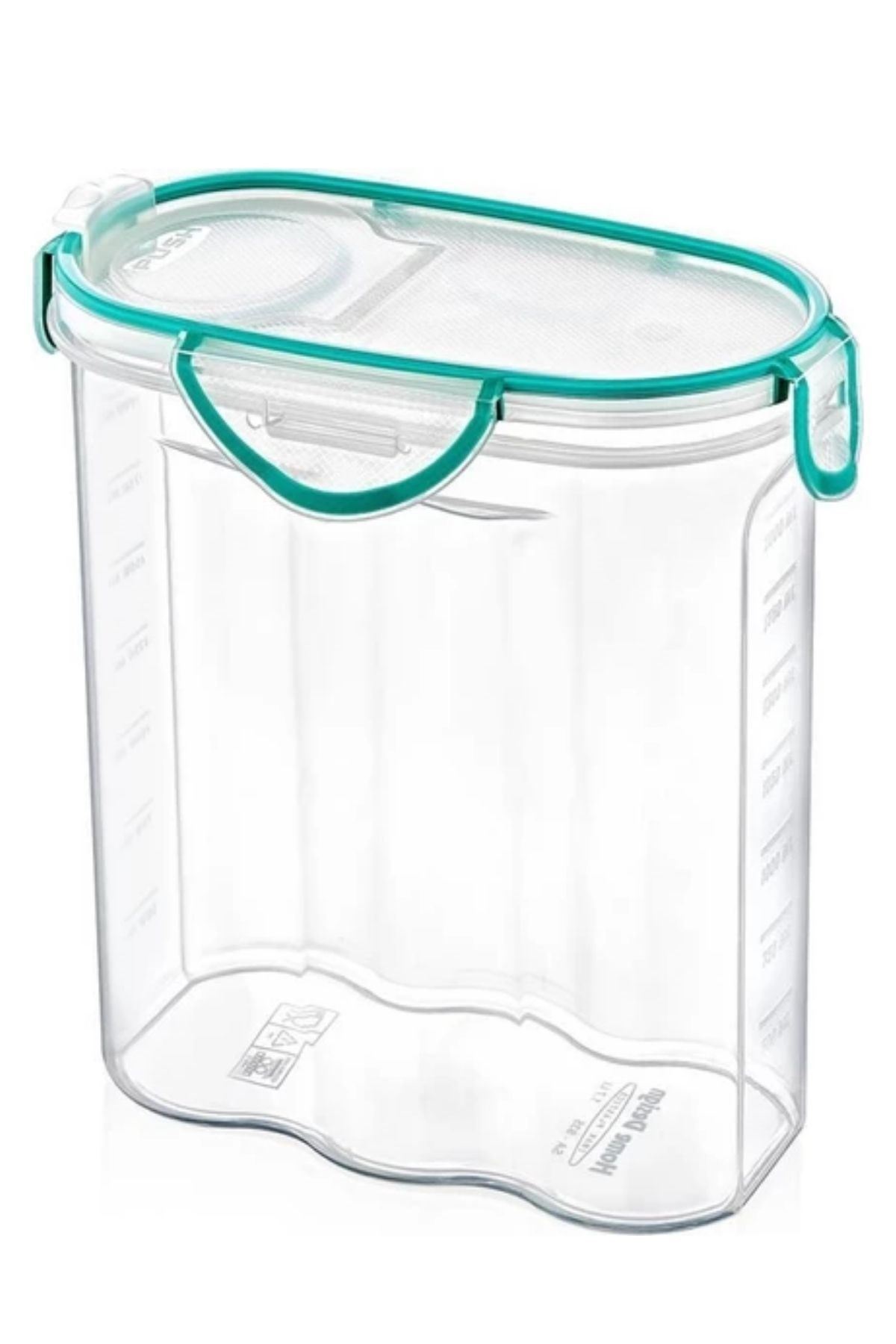 TBL Dekor® Kilitli Kapaklı Contalı Hava,Su Sıvı Geçirmez 2,4 Litre Erzak Saklama Kabı-SA590