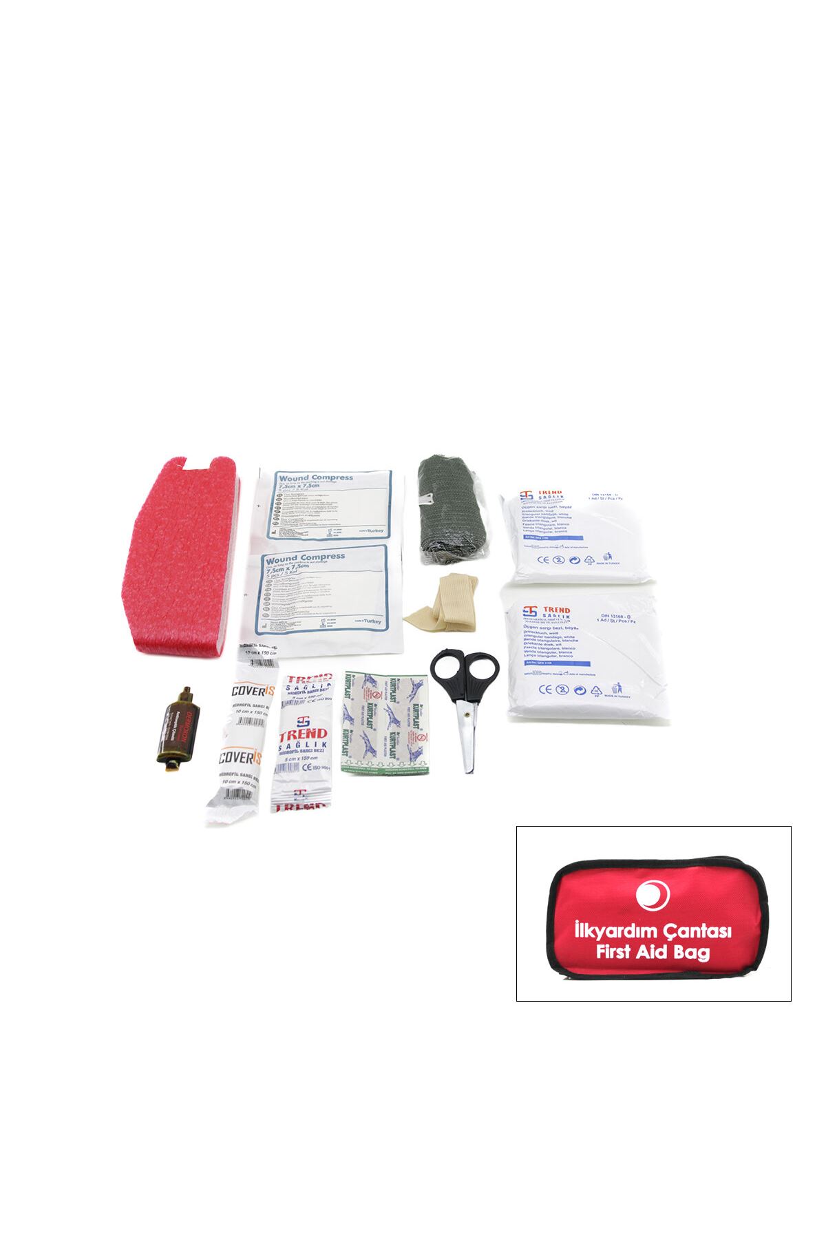 İlk Yardım Seti - Polyester Çantalı - 17 Parça