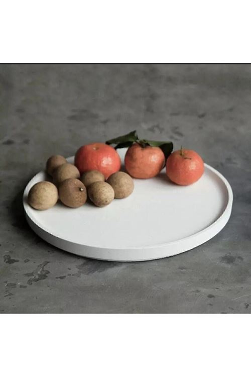 Perfingo Çok Amaçlı Dekoratif Yuvarlak Sunum Tepsisi Şık Pinterest Tasarım Bohem