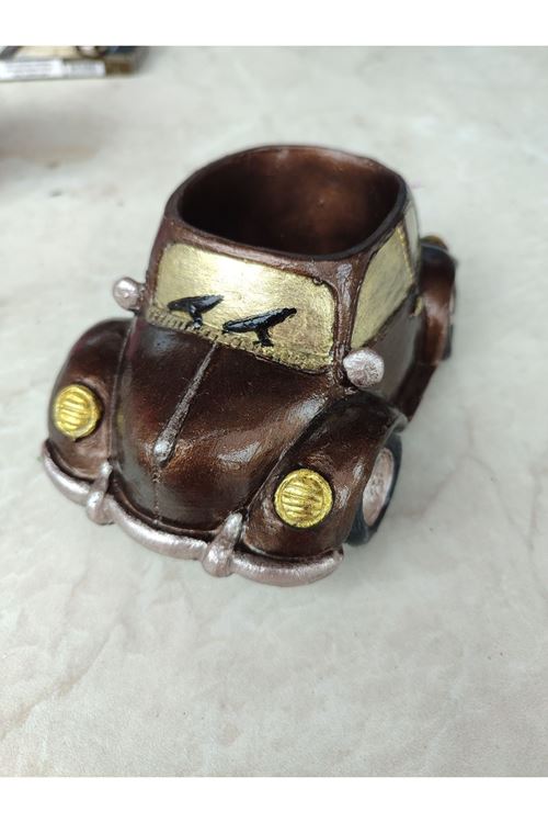 Mumdash Hediyelik Vosvos Araba , Dekor, Sukulent Kaktüs Saksısı, Mumluk