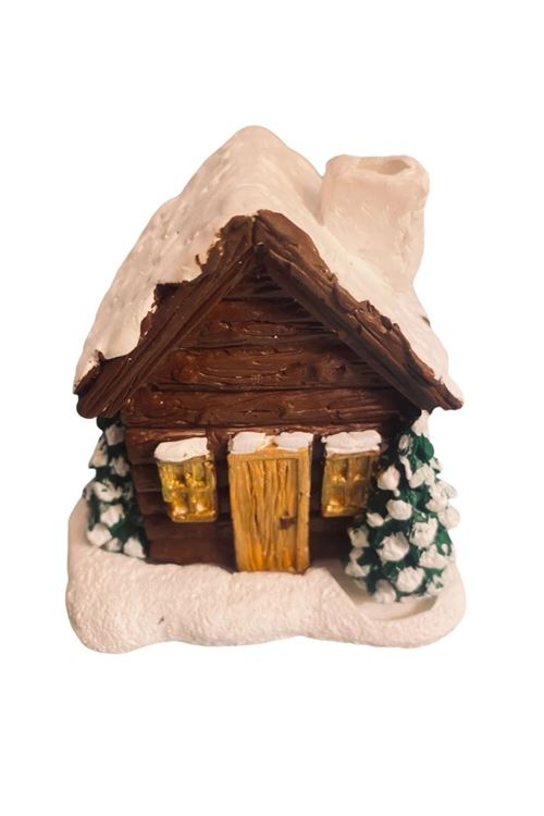 Dağ Evi Geri Akış Tütsü Objesi - Geri Akış Tütsülük - Tütsü Biblo - Yılbaşı Hediyelik