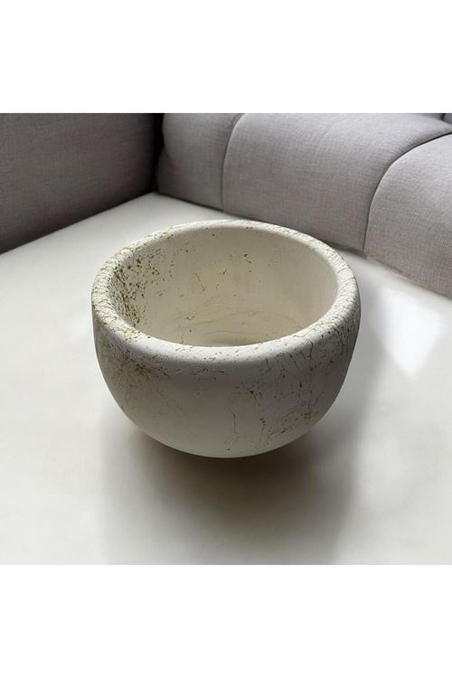 Dekoratif Büyük Boy Saksı, Mum Kasesi, Orta Sehpa Obje Çok Amaclı Kase Orkide Saksı