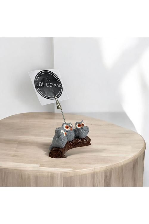 Baykuş Figürlü Dekoratif Kartlık