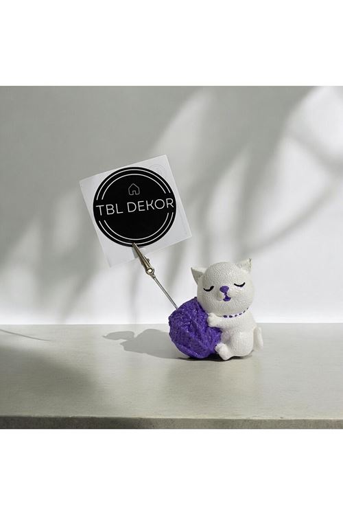 Sevimli Kedi Figürlü Not Tutucu - Şirin ve İşlevsel Masa Dekoru