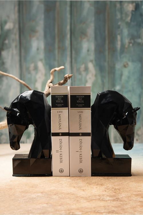 Arthome Dekoratif Siyah Kübik At Kitap Tutucu