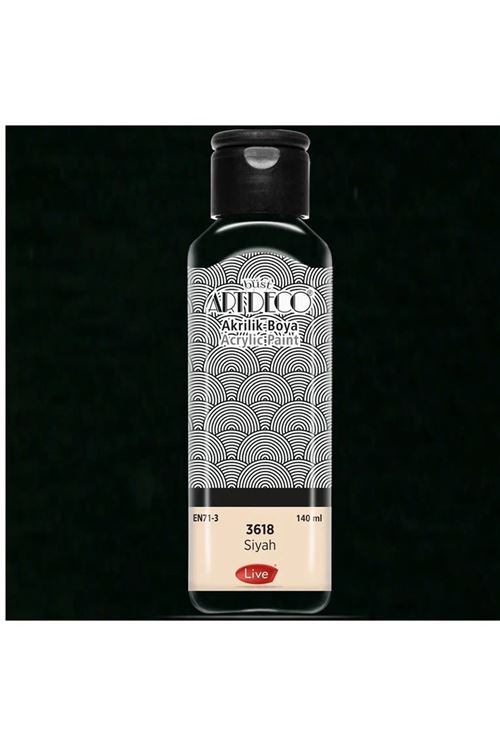 Artdeco Akrilik Boya 140ml Siyah 3618