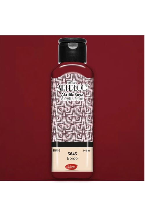 Artdeco Akrilik Boya 140ml Bordo 3643