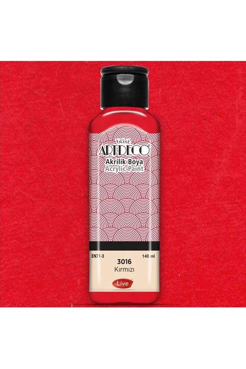 Artdeco Akrilik Boya 140ml Kırmızı 3016