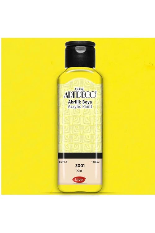 Artdeco Akrilik Boya 140ml Sarı 3001