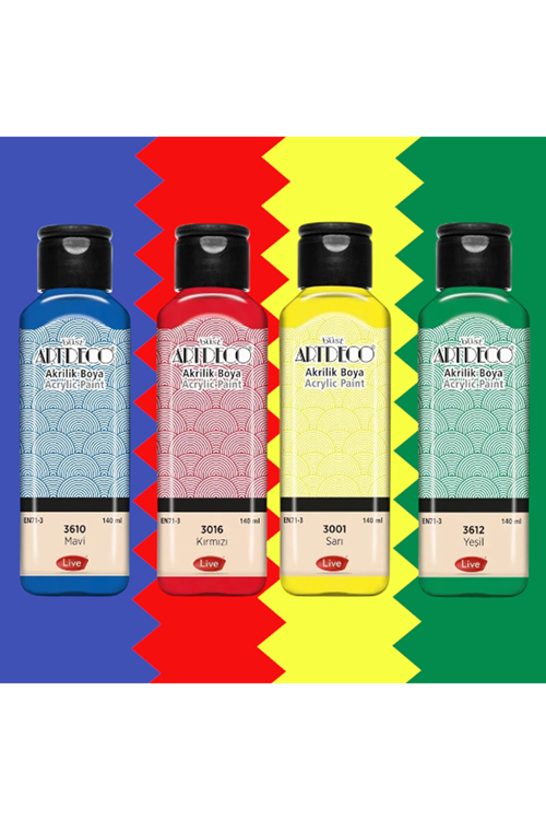 Artdeco Akrilik Boya 140ml 4'set