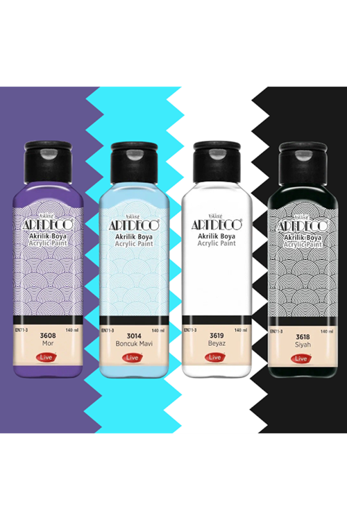 Artdeco Akrilik Boya 140ml 4'set 
