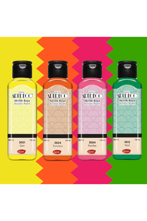 Artdeco Akrilik Boya 140ml 4'set