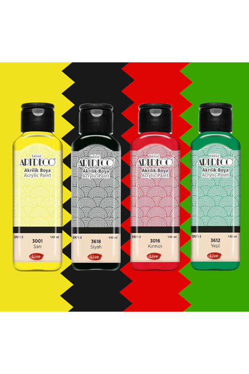 Artdeco Akrilik Boya 140ml 4'set