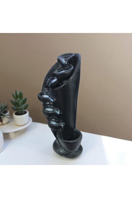 Siyah Şelale Formlu Geri Akışlı Tütsülük