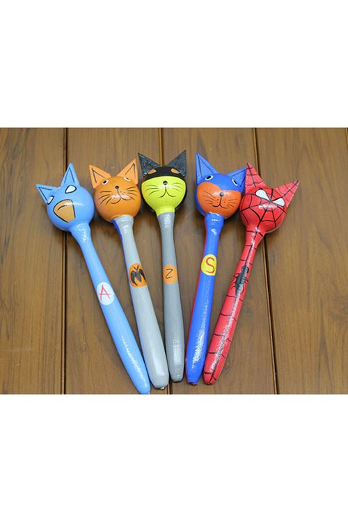 Ahşap 5'li Marakas Seti Model 1