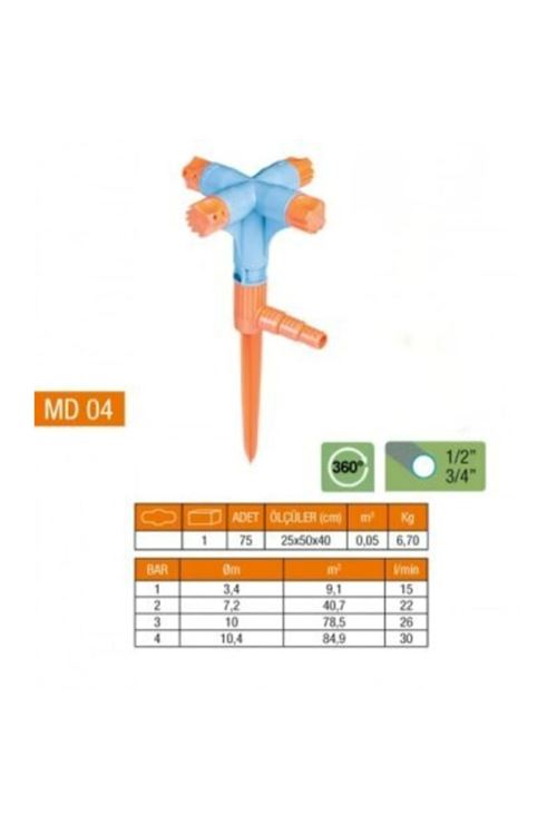 4 Yönlü &amp; Normal Sprink Fıskiye (Kısa Meme)