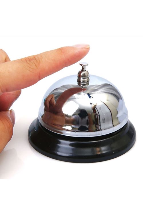 Gümüş Renk Metal Resepsiyon Zili