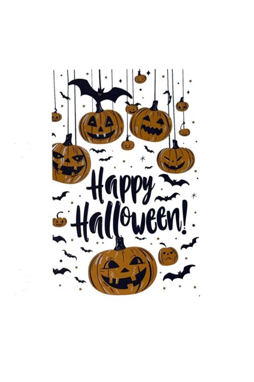 Halloween Temalı Balkabaklı Duvar Sticker Seti