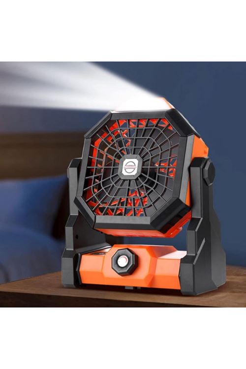 Mini Şarjlı Ledli Kare Fan