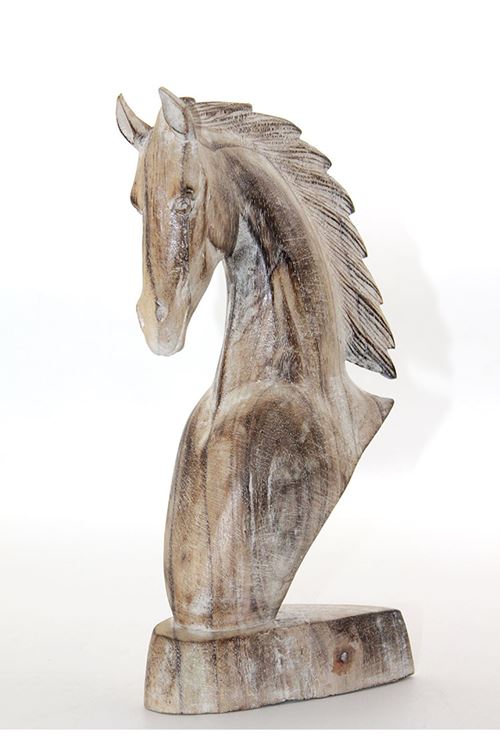 Ahşap At Büstü 30 cm