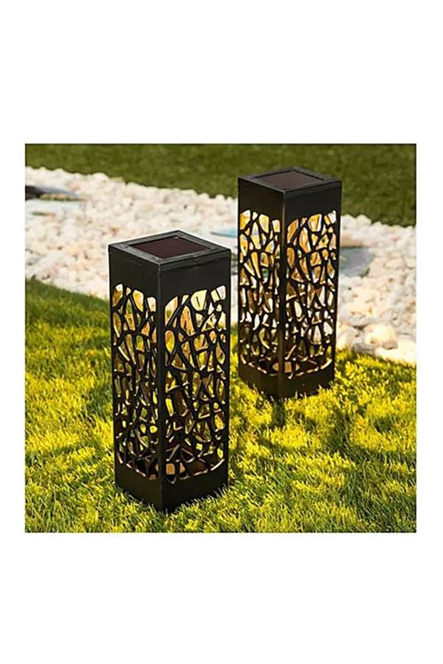 Dekoratif Solar Güneş Enerjili Bahçe Aydınlatması Yürüyüş Yolu Seti (6 Adet)