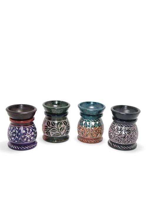 Obsidian Taşı Buhurdanlık Model 4