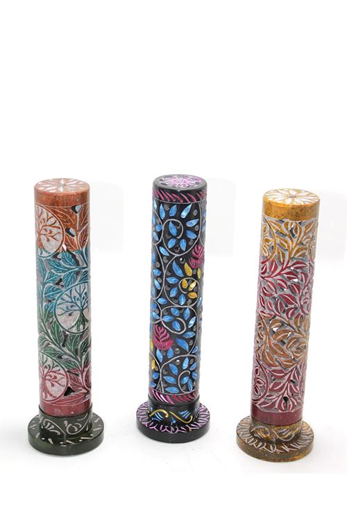 Obsidian Taşı İşlemeli Kule Tütsülük Model 1