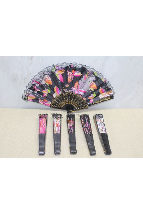 Plastik Renkli Yelpaze