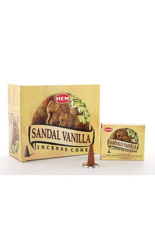 Sandal Vanilla Aromalı Konik Tütsü