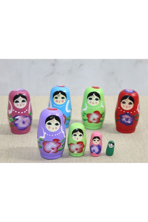 4'lü Ahşap Matruşka