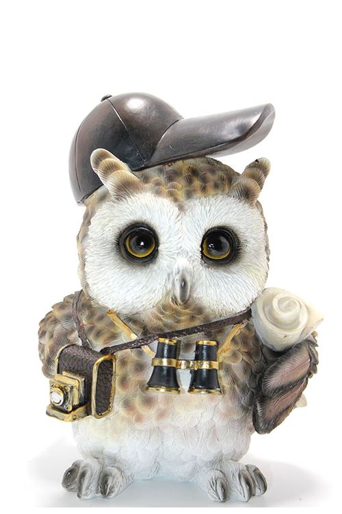 Steampunk Polyester Baykuş Figürü Model 2