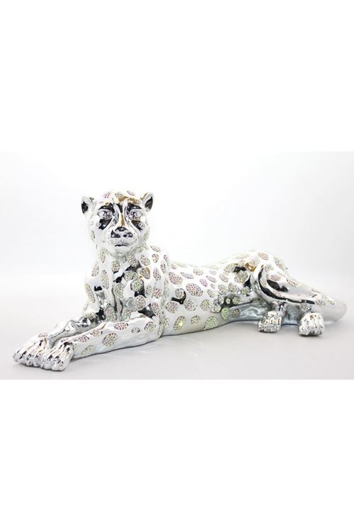 Polyester Oturan Kaplan Figürü