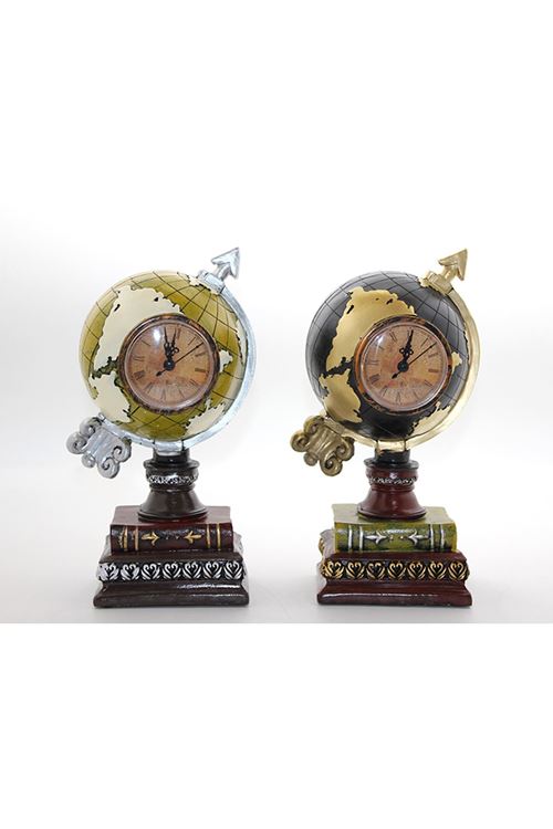 Polyester Saatli Dünya Küre Model 2
