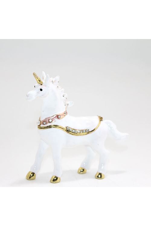 Taşlı Tekli Unicorn Figürü