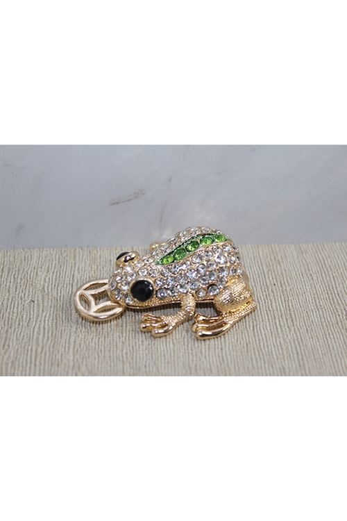 Taşlı Minik Figür - Kurbağa