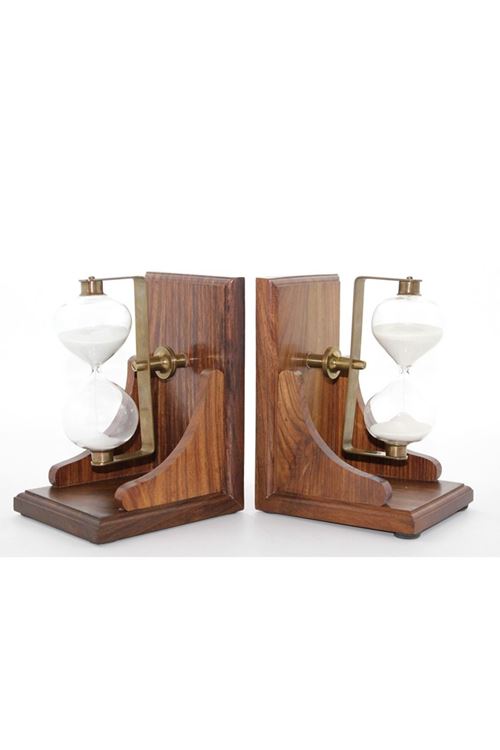 Pirinç Kitap Tutacağı Kum Saati