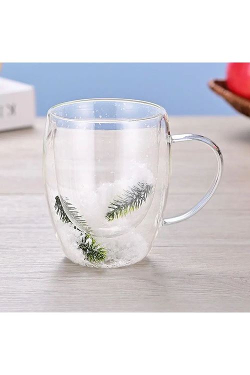 Çift Cidarlı Çam Bardak